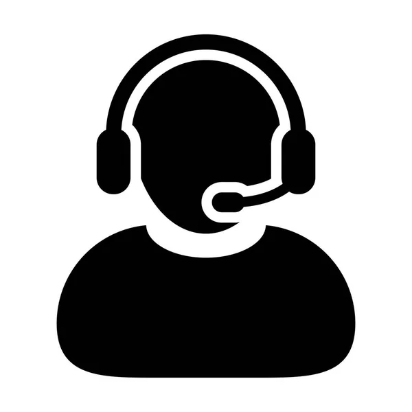 Customer service icon-Call Center ondersteuning en zorg — Stockvector