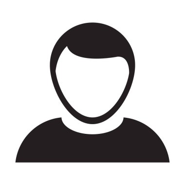 Kullanıcı simge vektör adam kişi profili insan Avatar illüstrasyon