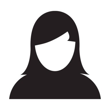 Kullanıcı simge vektör kadın kişi profili insan Avatar illüstrasyon