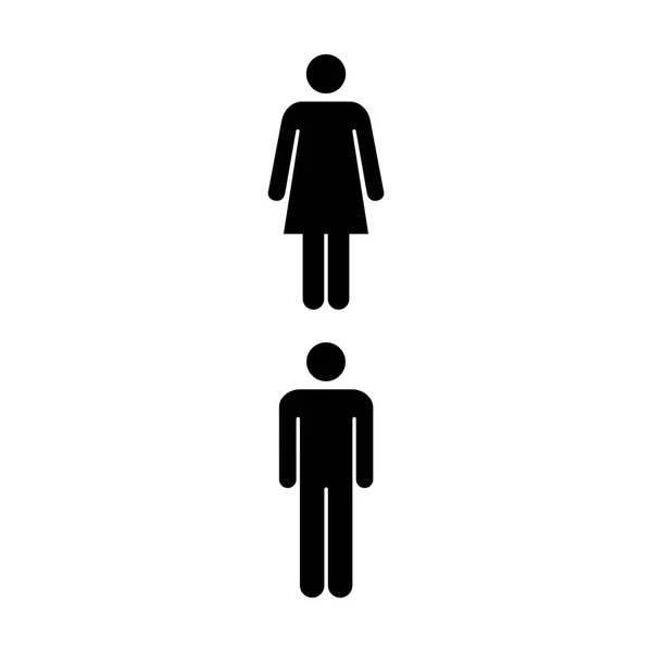 People Icon - Groupe vectoriel d'hommes et de femmes Illustration du pictogramme de l'équipe — Image vectorielle