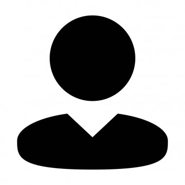 Kullanıcı simge vektör erkek kişi sembolü profil Avatar oturum açma düz renk glif piktogram illüstrasyon