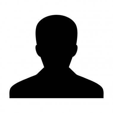 Kullanıcı simge vektör erkek kişi sembolü profil Avatar oturum açma düz renk glif piktogram illüstrasyon