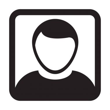 Kullanıcı simge vektör erkek kişi sembolü profil Avatar işareti Flat 