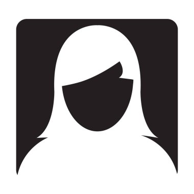 Kullanıcı simge vektör dişi sembolü kişi profili Avatar işareti