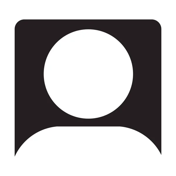 Символический профиль пользователя Icon Vector Male Person Знак аватара — стоковый вектор