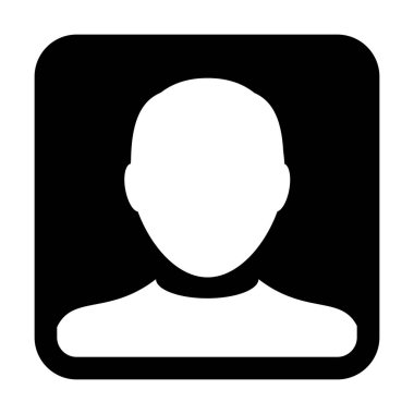 Kullanıcı simge vektör adam sembol kişi profili Avatar işareti