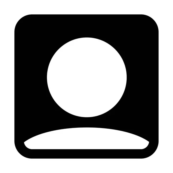 Felhasználó ikon vektor ember szimbólum személy profilt Avatar jele — Stock Vector