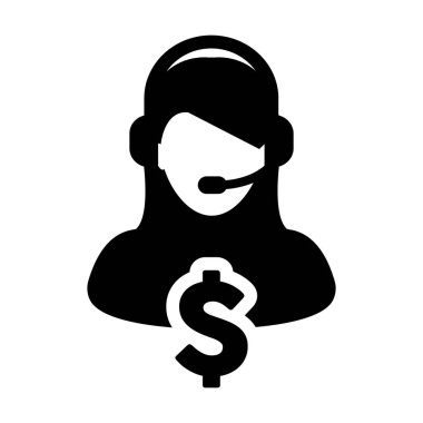 Servis simge vektör dolar işareti bankacılık ve finansal çevrimiçi destek