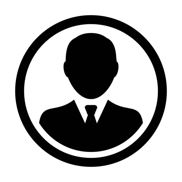 Użytkownik ikona mężczyzna osoba Symbol profil koło Avatar Zarejestruj wektor płaski kolor glifów piktogram ilustracji — Wektor stockowy