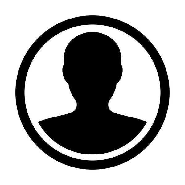 User Icon Vector Male Person Symbol Profile Circle Avatar Sign  in Flat Color Glyph Pictogram illustration