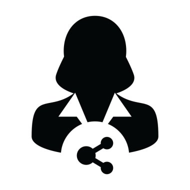 Sosyal ikon vektörü erkek profil avatarı bir kabartma resim çiziminde paylaşım sembolü ile