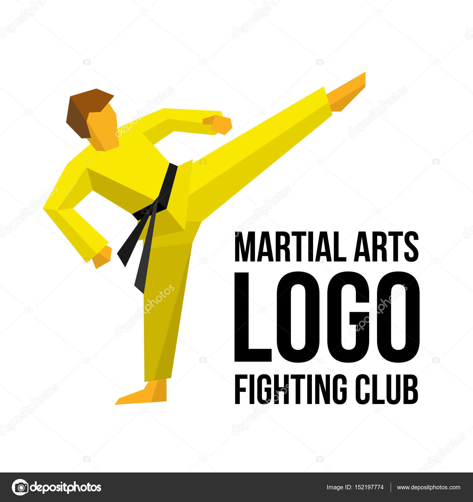 Logo Template For Martial Arts Club Or Gym Vector Image By C Teleseven Vector Stock