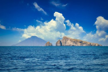 Aeolian adalarındaki Stromboli Adası