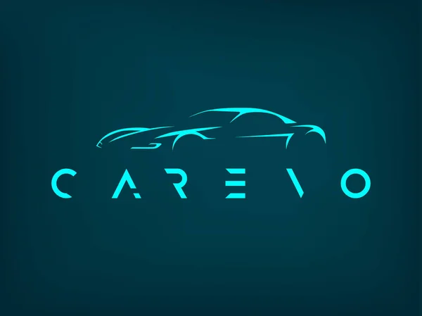 Modern sports car logo. — Stock Vector