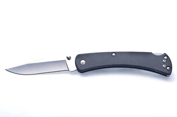 Folding pocket knife on a white background. — Stock Photo, Image