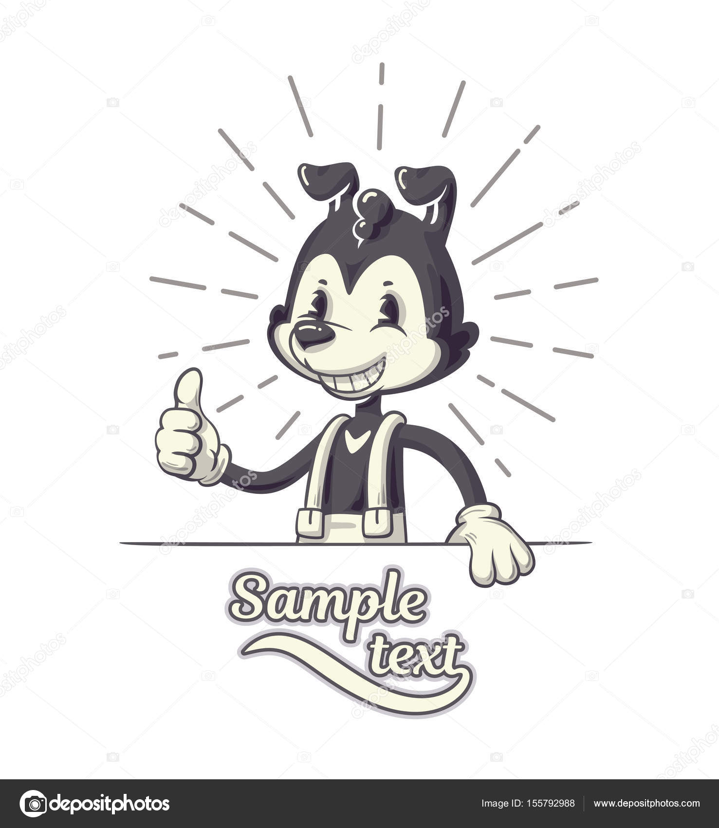 Dog character in retro 40s years cartoon style Stock Vector Image by ©Ksania #155792988 Dog character in retro 40s years cartoon style Stock Vector Image by ©Ksania #155792988
