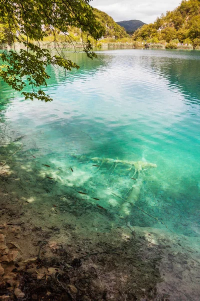 Jezero s tyrkysovou vodou mezi skalami — Stock fotografie