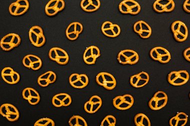 Arka plan doku tuzlu tuzlu mini kraker traditi içinde