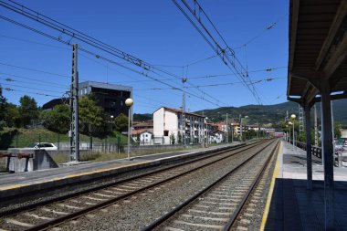 Tren rayları şehrin.