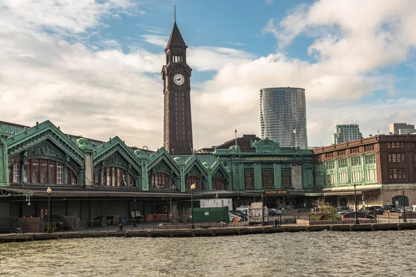 Klokkentoren op het treinstation van Hoboken — Stockfoto