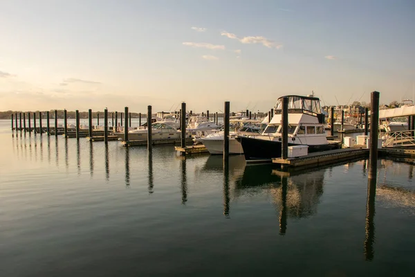 Jersey Sahilinde Marina — Stok fotoğraf