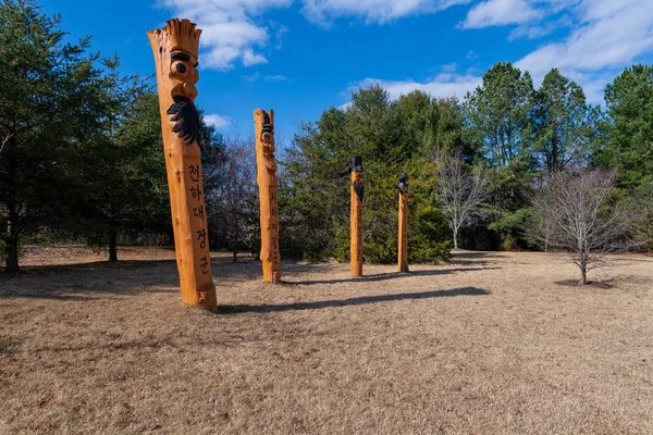 Traditional Korean Totem Poles