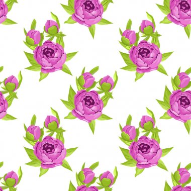 Tekstil baskı, kitap kapağı, duvar kağıdı, üretim, şal, scrapbooking için mor çiçekler çiçek seamless modeli