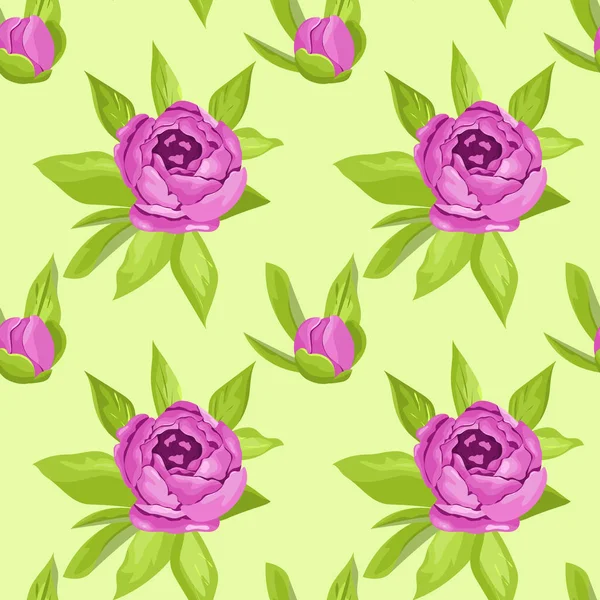 Naadloze bloemmotief in paarse bloemen voor textiel print, boekomslag, behang, productie, wrap, scrapbooking — Stockvector