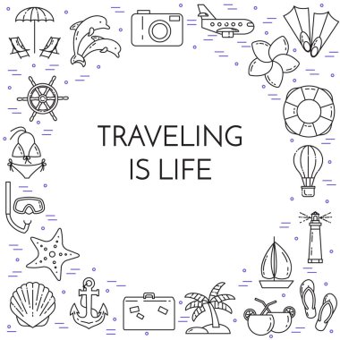 Palmiye Adası, uçak, sailb ile seyahat yatay banner