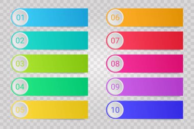 Renkli kağıt yapıştırmaları ve saydam arkaplanda izole edilmiş kopyalama alanı ile yuvarlak mermi noktaları.