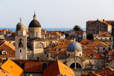 Varsayım Katedrali, Saint Blaise kilise ve çan kulesi eski bölümü Dubrovnik, Hırvatistan