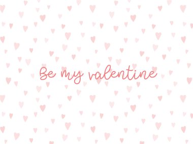 Sevgililer arka plan kalp ve metin ile pembe renk