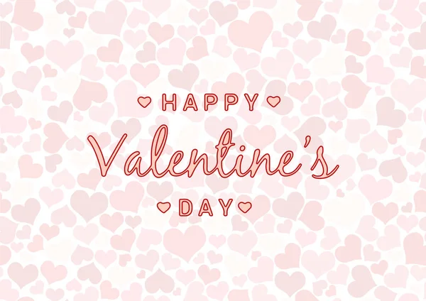 Valentin szív és a szöveg háttér pink színű — Stock Vector
