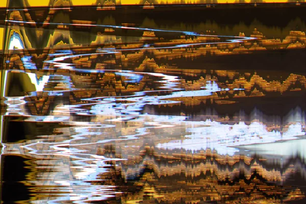 Beeldvervorming digitale abstracte achtergrond textuur glitches — Stockfoto