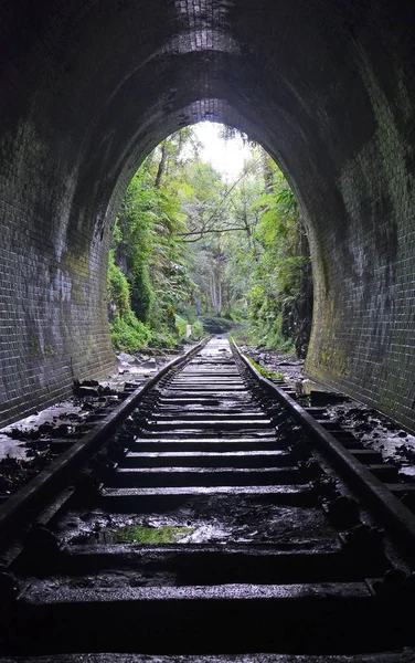 Terk edilmiş tarihi tren tünel