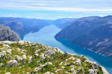 Norveç Fiyordu: pupit rock görünümünden