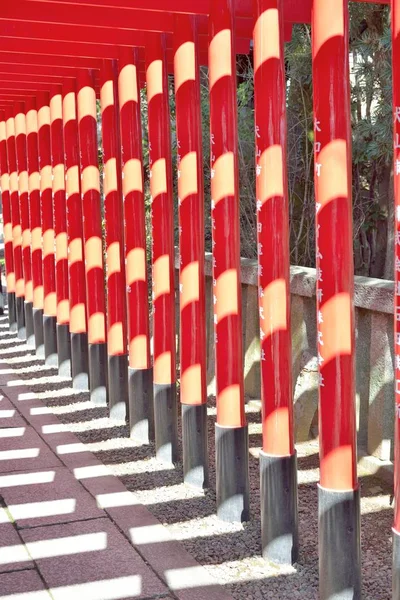 犬山市で赤い鳥居の行 — ストック写真