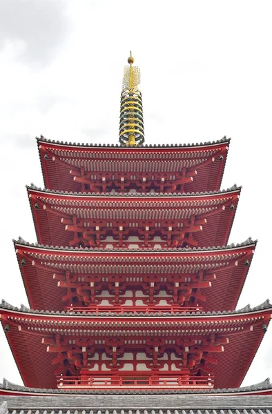 Beş katlı pagoda Senso-Ji, Tokyo, Japonya