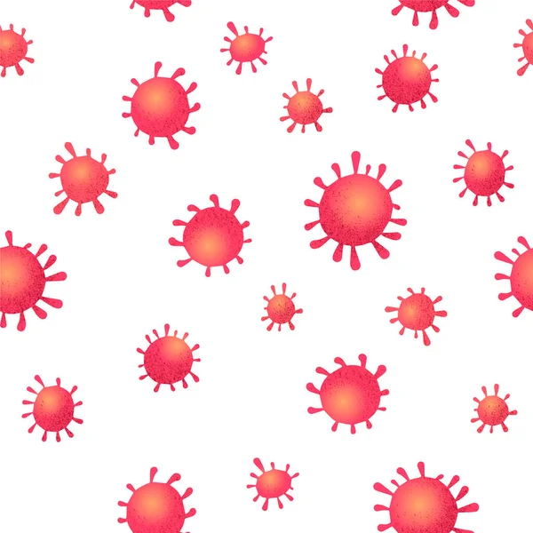 Corona Virus Mikrobiologie Bezešvé Pozadí — Stock fotografie