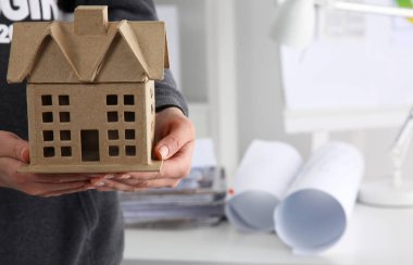 Mimari plandaki yeni model evin resmi