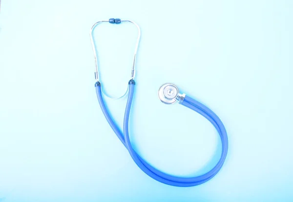 Closeup of a medical stethoscope on white background — Stock Photo, Image