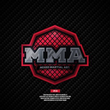 MMA logosunu görmeniz gerekir. Karma dövüş sanatı işareti.