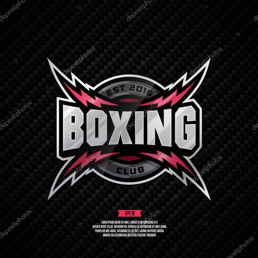 Modern professional logo design for a Boxing club.
