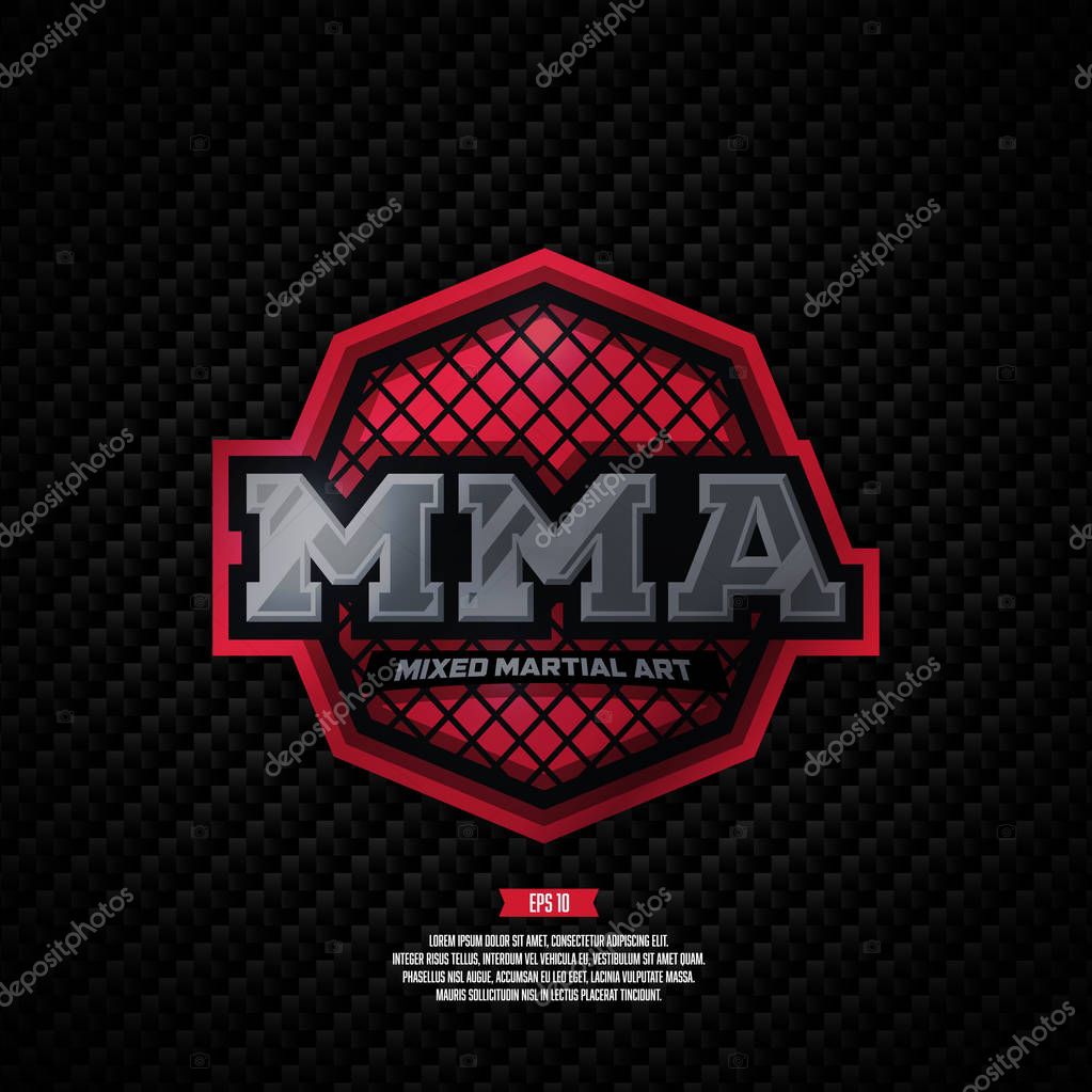 Logo de MMA. Signo de arte marcial mixto . Vector de stock por ©CTOKEP ...