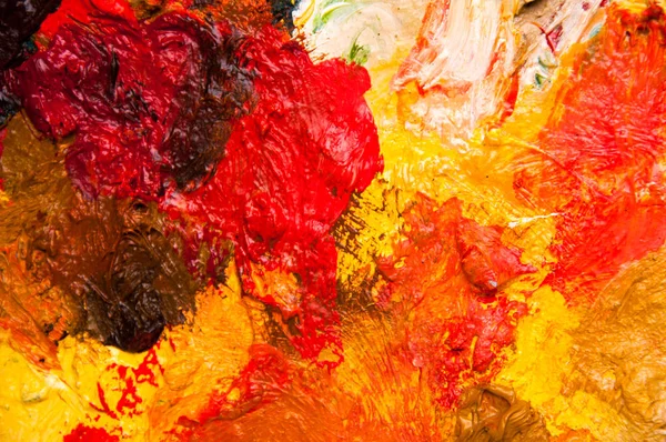 Масляные краски многоцветный крупный план абстрактный фон Лицензионные Стоковые Изображения