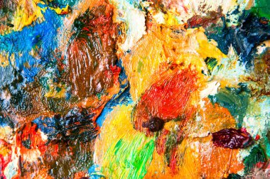 Çok renkli arka plan yağ boyalar