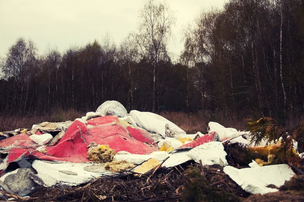 Discarica nel bosco — Foto Stock