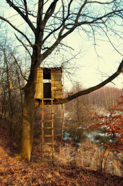 Minber kış manzara avcılık için