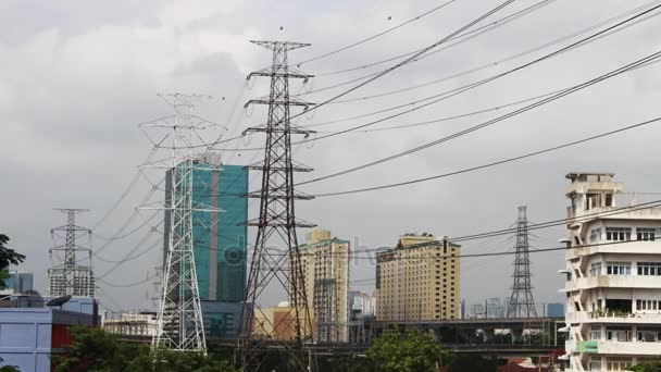 Timelapse Bangkok City Tailândia Céu Nuvens Rodovia 4K — Vídeo de Stock