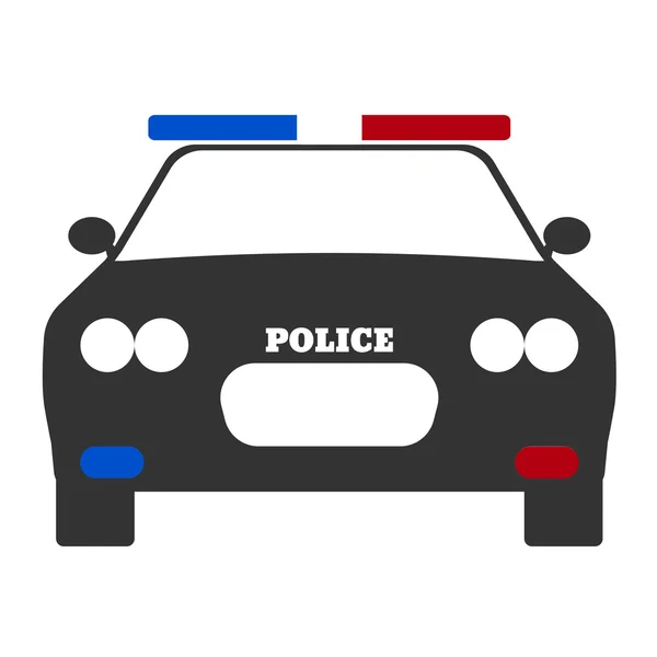 Una patrulla. Elementos de los iconos del equipo policial. Proteger y servir la etiqueta. Ilustración vectorial — Vector de stock